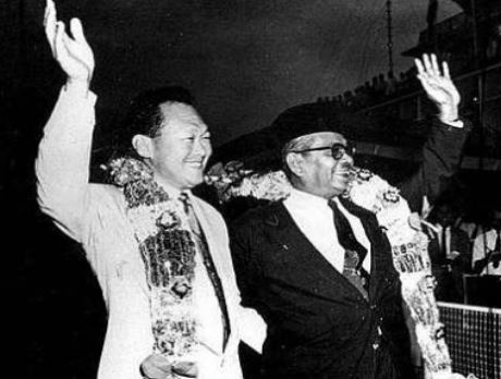 Lee Kuan Yew, Tunku Abduhl Rahman